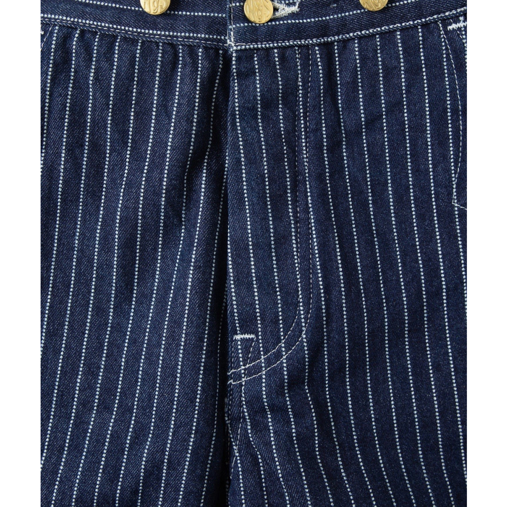 Non Stock W30 1920s Overall Wabash Railway Indigo Denim Work Pants 100%Cotton M - Picture 6 of 13